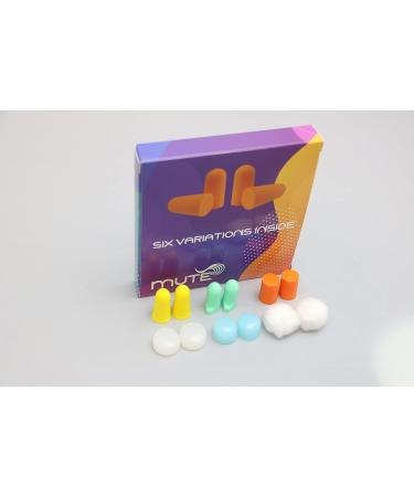 Mute Earplugs for Sleeping, Studying, Shooting & Traveling - Foam, Silicone & Wax Cotton - Test Set for Best Fit - Buy Online on GoSupps.com
