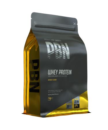 PBN - Premium Body Nutrition Whey Protein 1kg Banana New Improved Flavour Banana 1 kg (Pack of 1)
