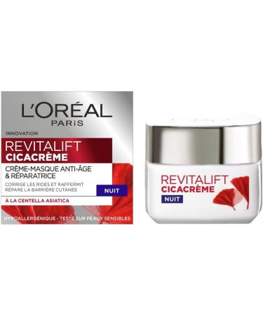 L'Or al Paris - Revitalift - Cicacr me - Night Cream Mask - Anti-Wrinkle & Repair - Anti-Aging - 50 mL - Pack of 2 - Buy Online on GoSupps.com