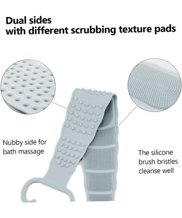 Bath Strip Loofah Sponge | Shower Back Washer & Cleaning Strap | Assorted Colors for Ultimate Cleansing - Buy Online on GoSupps.com