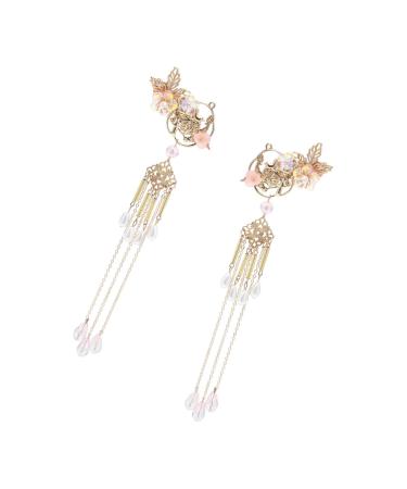 Ipetboom 1 Pair Hair Accessories Chinese Tassel Hairpin Clips Dangle Tassel Hairpin Tassel Hairpin Tassel Barrette Dangle Tassel Hair Clip Chinese Tassel Hair Clip