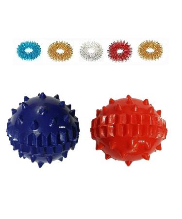 Accupressure Sujok Ball Energy Plastic (2pc) Sujok Ring (5pc) Multicolour