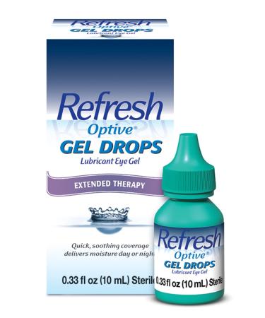 Refresh Optive Gel Drops Lubricant Eye Gel, 0.33 Fl Oz (Pack of 1) Sterile