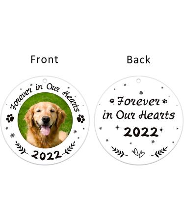 WaaHome 2022 Dog Memorial Christmas Ornaments - Forever in Our Hearts Pet Memorial Gifts - Buy Online on GoSupps.com