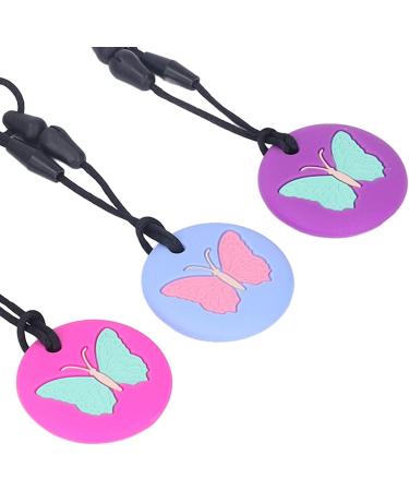 Alomejor Silicone Teething Toys for Babies - 3pcs Necklace Cute Pattern Soft Sensory Chewing Chain for Newborns - Portable and Safe - Buy Online on GoSupps.com