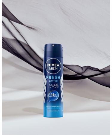 Nivea Men s Deodorant Spray Fresh Active 48H - 150ml | Long-Lasting Refreshing Protection | International Shipping - Buy Online on GoSupps.com
