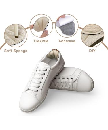 Flintronic 4 Pairs Sneaker Heel Repair Patches - Leather Protector for Most Shoes - Gray, Black, Beige (Set of 4) - Buy Online on GoSupps.com