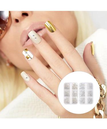 Beavorty 2 Boxes Nail Art Accessories beeds rhinestones for nails mushroom beads wax pencil for rhinestones nail diamonds nail glitter rhinestones nail art flake beads charms flat pp suite - Buy Online on GoSupps.com