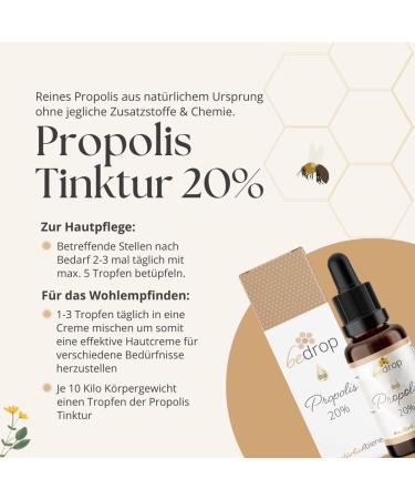 Organic Propolis Drops 20% - High Dose Pure Propolis Extract - Organic Quality No Additives - 30ml from Beekeeper - Buy Online on GoSupps.com