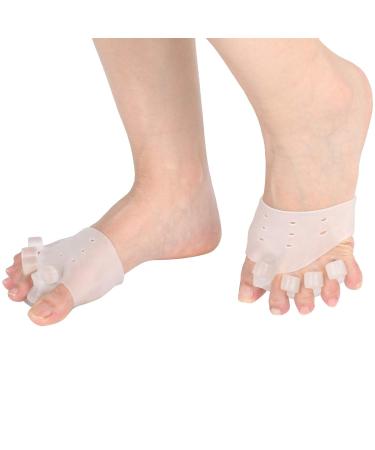 AYNEFY Silicone Bunion Orthosis - Strength Training Thumb Valgus Corrector | Transparent Bunion Relief - Buy Online on GoSupps.com