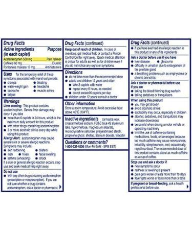 MIDOL Complete Menstrual Period Symptom Relief Caplets - 40 Count - Buy Online on GoSupps.com