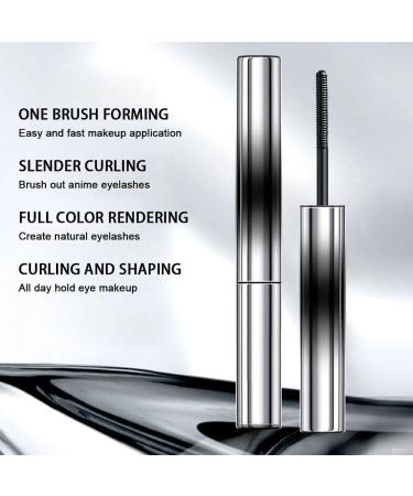 Lijieyou Curling Iron Mascara Lijieyou Mascara 3D Curling Eyelash Iron Mascara Metal Mascara Wand Three-Dimensional Curling Metal Steel Tube Mascara Waterproof Long Iron Mascara (Brown*C*2) - Buy Online on GoSupps.com