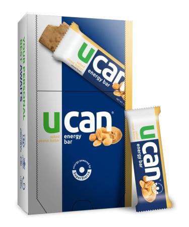 UCAN Plant Based Energy Bars, Salted Peanut Butter, No Added Sugar, Soy-Free, Non-GMO, Vegan, Gluten-Free, Keto-Friendly (12 Pack, 1.4 Ounces)