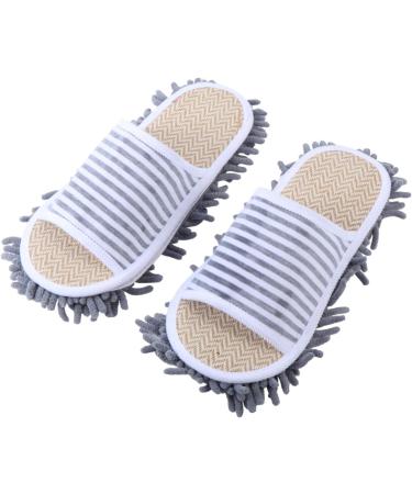 minkissy 2 Pairs Slippers Slipper Mop Slipper Cleaning Womens Socks Non Slip Socks Wooden Floor Cleaner Wood Floor Cleaner Cloth Slipper Indoor Shoes Multipurpose Non-slip Shoes 23x11cm 6x3pcs - Buy Online on GoSupps.com