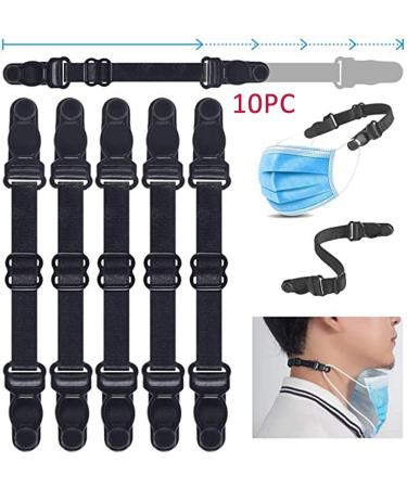 Buy Black Mask Holder (10 Pack) | Elastic Ear Relief & Slip-Resistant Washable Mask Extension for Comfort - Buy Online on GoSupps.com