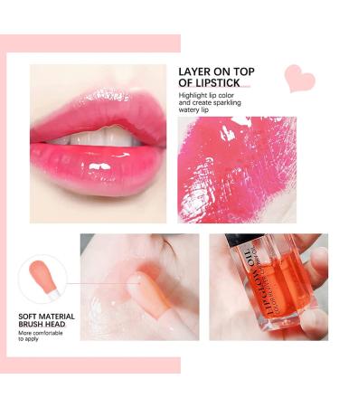 Hydrating Lip Glow Oil 0.2 oz - Moisturizing Lip Oil Gloss for Nourishing & Repairing Dry Lips - Long Lasting Tinted Lip Care (RASPBERRY) - Buy Online on GoSupps.com