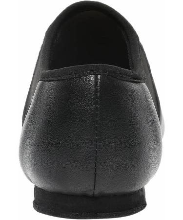 Black Slip-On Jazz Shoes | Elastic Leather Sole | Unisex | Size 12.5 Women/11.5 Men | Dance Shoes - Buy Online on GoSupps.com
