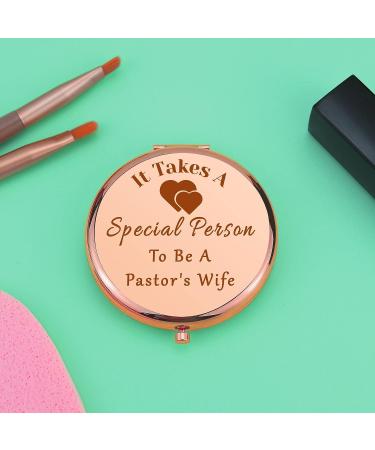 Minister's Wife Compact Makeup Mirror - Pastor Wife Appreciation Gift for Birthday, Mother's Day, Thanksgiving - Religious Gift for Women - Buy Online on GoSupps.com