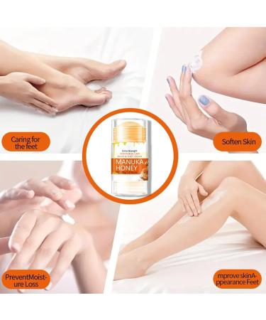 Hand & Heel Cream for Very Dry Hands & Feet (40 ml) Honey Foot Cream Repair Cream Stick For Chapped Heels And Feet Moisturising for Cracked Skin for Women & Men (1) - Buy Online on GoSupps.com