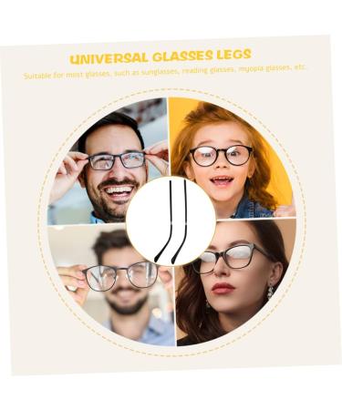 Combined Metal Replacement Tips for Sunglasses & Glasses - Durable 2 Pairs of Nose Pads & Arm Ends - Universal Fit Repair Solution for Men & Women - Black 14x3cm - Buy Online on GoSupps.com