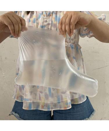 Lurrose Transparent Disposable Paraffin Foot Inserts - 100 Pieces for Pedicure Hot Spa & Wax Treatment - Foot Protection for Thermal Paraffin Therapy - Buy Online on GoSupps.com
