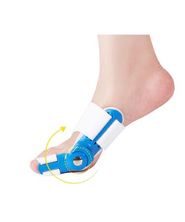 Ashomie All New Generation Bunion Corrector for Women&Men Toe Separator & Straightener for Bunion Pain Relief- Big Toe Spacer Brace Don't wear Shoes (Blue 1PC)