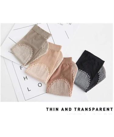 10x Ladies Nylon Elastic Short Ankle Sheer Stockings - Grey | Silk Short Socks - Buy Online on GoSupps.com