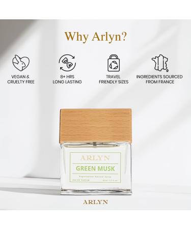 ARLYN Green Musk Eau De Parfum Inspired by Creed's Silver Mountain W. Perfume for Men Luxury Fragrance - Vegan Cruelty-Free and Eco-Conscious (1.7oz / 50ml) - Buy Online on GoSupps.com