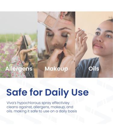 Viva Hypochlorous Acid Eyelid Cleansing Spray - Remove Allergens Dirt Oils & Makeup | 2.2 fl oz | International Shipping Available - Buy Online on GoSupps.com