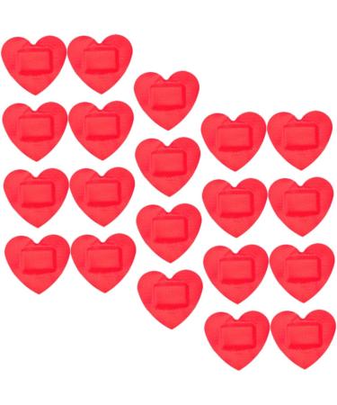 Toddmomy Heart Stickers for Kids 120 Sheets Waterproof Heart Shaped Gauze Care Patches Breathable Red Small Patches for Children - Buy Online on GoSupps.com
