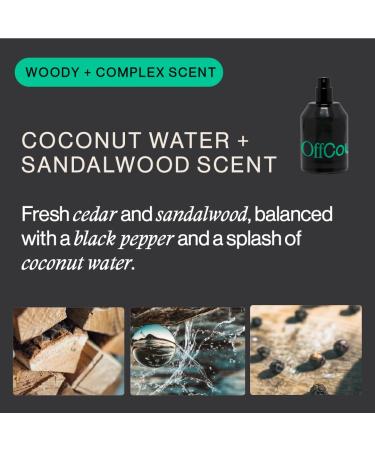 OffCourt Unisex Fragrance Coconut Water & Sandalwood Scent - Cologne for Men & Perfume for Women Clean Ingredients Vegan Cruelty-Free Made in USA 1.7 Oz (50ml) TSA-Friendly Coconut Water + Sandalwood - Buy Online on GoSupps.com