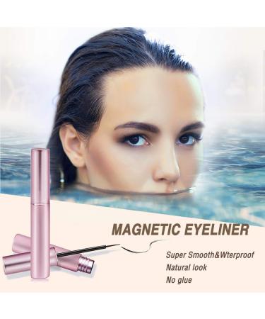 Magnetic Eyelashes with Eyeliner Kit - Natural Looking 3D Waterproof Lashes for Hooded Eyes - 3 Pairs - Buy Online on GoSupps.com