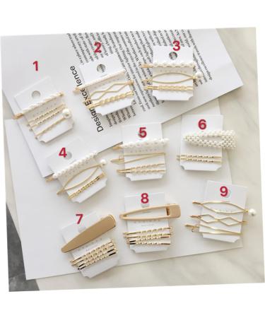 Beaupretty Set Pearl Hair Barrettes Pearl Hair Clip Pearl Hair Pin Bridal Hair Clip Handmade Hair Accessories Manual Headgear Bride - Buy Online on GoSupps.com