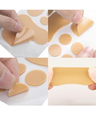 Moleskin Foot Care Tape Patches - 15 Pre-Cut Waterproof Adhesive Sheets for Friction Blister Prevention and Pain Relief in New Shoes, Heels, and Boots - Buy Online on GoSupps.com