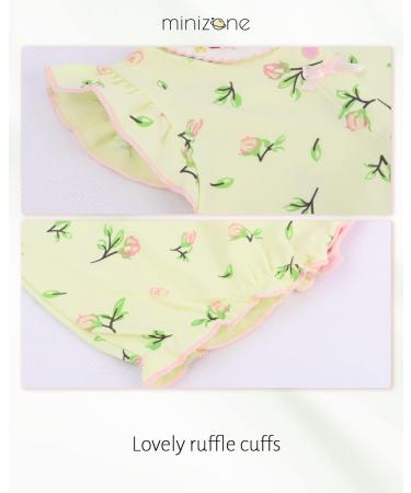Minizone Baby Girls Pyjama Summer Romper | Short Sleeve Cotton Bodysuit 9-12 Months - Buy Online on GoSupps.com
