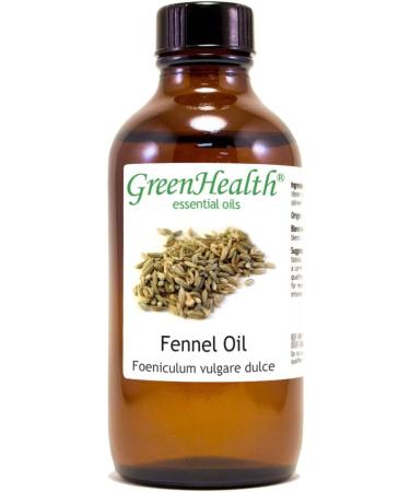 Fennel 4 fl oz (118 ml) Glass Bottle w/Cap 100% Pure Essential Oil GreenHealth - Buy Online on GoSupps.com