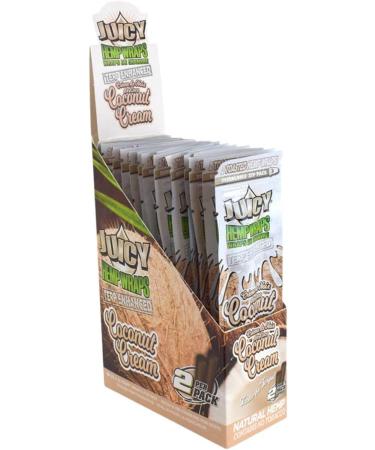 Juicy Terp Enhanced Hemp Wraps | Coconut Cream | 50 Wrap Case (25x2) - Buy Online on GoSupps.com
