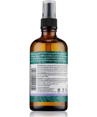 Tisserand Aromatherapy Natural Pure Rosemary Essential Oil Hair Oil Sunflower Oil Hair Care Oil 100% Natural Oil 100 ml - Buy Online on GoSupps.com