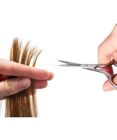 Stainless Steel Facial Hair Scissors for Eyebrows, Nose, Moustache & Beard - Buy Online on GoSupps.com