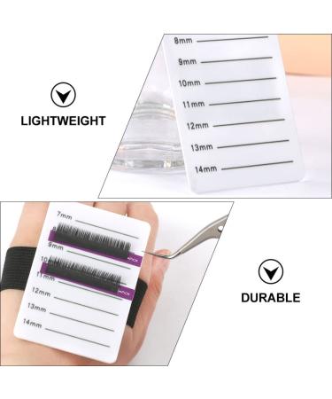 FRCOLOR 12 Pcs Acrylic Eyelash Holder - Portable Eyelash Extension Tray & Grafting Pallet (8x5.5cm) - Ideal for Professionals - International Shipping Available - Buy Online on GoSupps.com