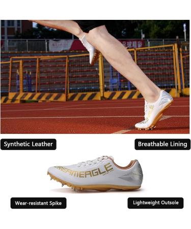 Sprint Sport Sneakers for Boys | Kids Professional Racing Shoes - White Gold-901 - Buy Online on GoSupps.com