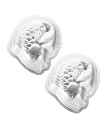 Zerodeko 2 Pcs Rice Cake Mold 3D Silicone Mold Bread Mold - Cake Fish Shape Jelly Mold Household Baking Tools