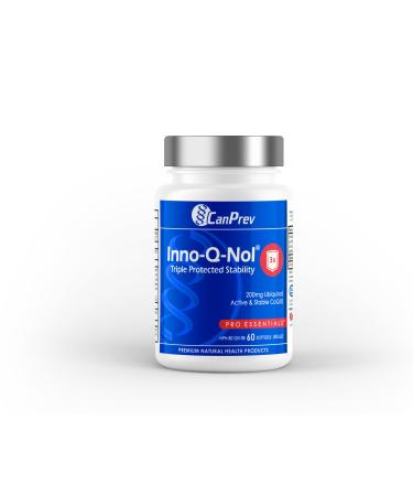 CanPrev - Inno-Q-Nol 60 Softgels - Ubiquinol 200mg High Absorption Coenzyme Q10 Supplement Premium Q10 Coenzyme 200mg Supports Cellular Energy Production Powerful Antioxidant