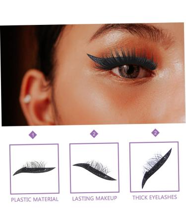 Beavorty 16 Pairs False Eyelash Stickers Colorful Duct Tape Eye Line Strip Stickers Vivid Eyelash Stickers - Buy Online on GoSupps.com