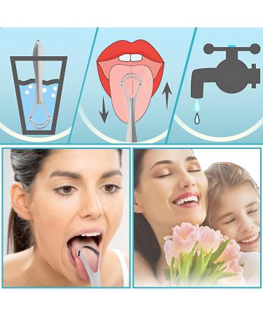 CPsyte Double Head Tongue Cleaner - Optimal Oral Hygiene & Bad Breath Relief | Travel-Friendly Metal Tongue Scraper for Adults - Buy Online on GoSupps.com