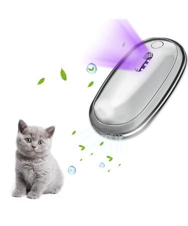 Bevital Cat Litter Room Deodorizer, Unscented Smart Cat Litter Odor Eliminator, Litter Box Smell Remover Deodorizer, 360 Monitor Rechargeable Smell Eliminator for Small Animals Toilet or Home