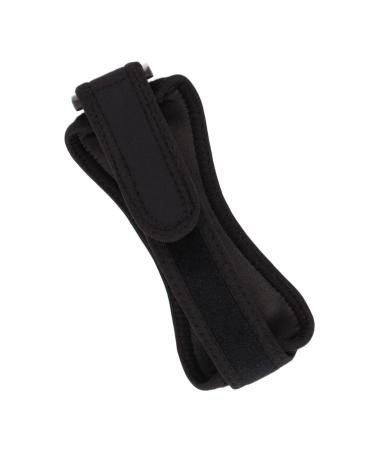 Compression Patellar Strap - Thickened Black Adjustable Knee Support Band | Breathable & Comfortable | International Shipping Available - Buy Online on GoSupps.com