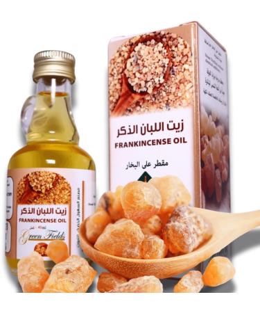 Green Fields Frankincense & Sesame Oil Blend - Ready-to-Use Cold Pressed & Distilled 1.35 Fl Oz (Pack of 1) Pale Yellow - Buy Online on GoSupps.com