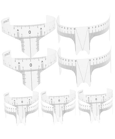 DRESSOOS Eyebrow Ruler Stencils 10pcs Eyebrow Design Ruler Disposable Eyebrow Stencil Tools Eyebrow Face Ruler Eyebrow Shape