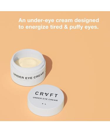 CRVFT Men's Under Eye Cream .25oz | Brighten Dark Circles & Reduce Puffy Eyes | AM/PM Treatment | Caffeine Infused | Made in USA | Paraben & Sulfate Free | Peppermint Scent - Buy Online on GoSupps.com